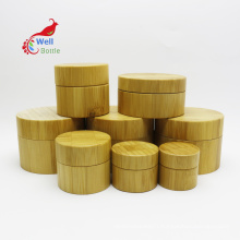 5ml 30ml 50ml 100ml 200ml cosmetic bamboo cream jar for hair wax packaging BJ-206B